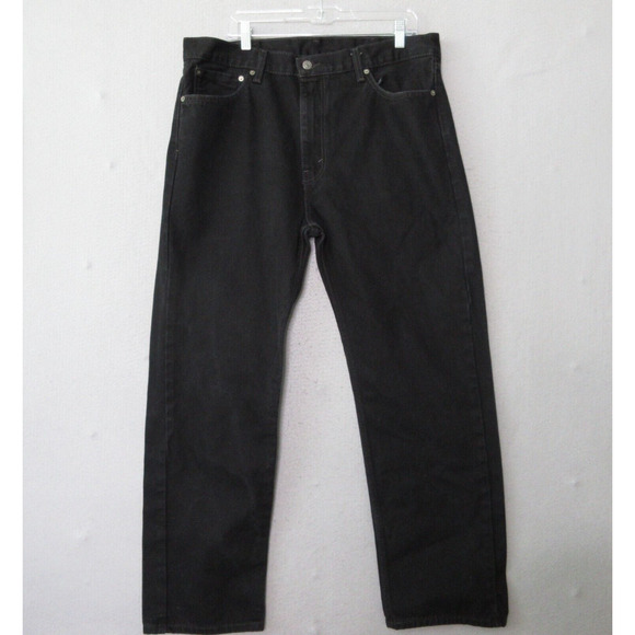 Levis 505 Jeans Men Faded Black‎ Straight Leg Regular Fit - Picture 1 of 12
